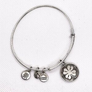 Alex and Ani “Energy” Bangel Charm Bracelet! Shamrock - Clover Charm